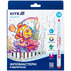 Фломастеры 12 цв. Kite мод 1152 Creative Superwashable K-1152