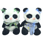 Игрушка мягкая, Медвежонок Панда с бантами h-23см, ассорти 33908