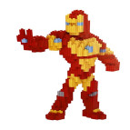 Конструктор 3D Magic Blocks Железный человек 22см 1031 дет, №7250