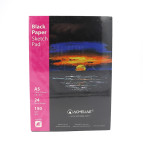 Альбом для эскизов скетчбук А5 (21*14,8см) 24л. 150г/м2 Acmeliae SketchPad Black Paper 43854