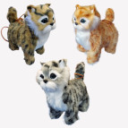 Игрушка Кошечка интерактивная, двигается на поводке с пультом 20см (на бат), ассорти №5200-11