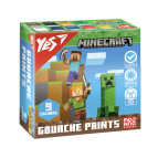 Гуашь YES набор 9цв. по 20мл Minecraft 230406