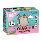 Гуашь YES набор 12цв. по 20мл Pusheen 230402