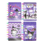 Тетрадь на спирали А5 100л. пластиковая обложка Kuromi 129-PP в клетку