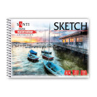Альбом для акварели Santi А4 (21*29,7см) Paper Watercolour Collection 20л. 200г/м City 130508