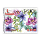 Альбом для акварели Santi А5 (14,8*21см) Paper Watercolour Collection 20л. 200г/м Flowers 130497