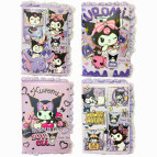 Блокнот А5 96л. Лидер с магнитным клапаном SC-11-1 Куроми Kuromi кружево, ассорти