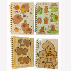 Тетрадь на спирали А5 80л. ТВП обложка Лидер Капибара 1813-22 в клетку