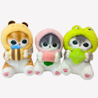 Игрушка мягкая, Котик в шапочке h-25см, ассорти 753011