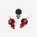 Брелок резиновый Кальмары 6см, ассорти №3113-12