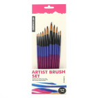 Набор кистей 12шт Art Rangers Синтетика BR6512-2