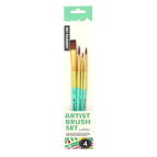 Набор кистей 4шт Art Rangers Синтетика BR6504-1