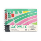 Бумага для акрила А5 20л. 200г/м2 Art Nation AcrylicColour Pad спираль 102.PB.19