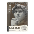 Альбом для эскизов скетчбук А5 24л. 180г/м2 Art Nation SketchPad на спирали 102.PB.01