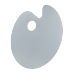 Палитра Art Nation пластик овальная плоская 15*25см AP2515-C