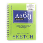 Альбом для эскизов скетчбук 16,3*21см 60л. 90г/м2 Art Nation SketchPad на спирали XQSL5110