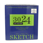 Альбом для эскизов скетчбук 30*30см 24л. 200г/м2 Art Nation SketchPad на спирали XQSU3030
