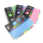 Тетрадь на спирали В5 120л. пластиковая обложка 6 разделов Лидер микс 8535-B5