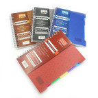 Тетрадь на спирали В5 120л. пластиковая обложка 6 разделов Лидер микс 8536-B5/0747-B5