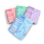 Блокнот на спирали А6 120л. пластиковая обложка 4 раздела Лидер 8828/0747-A6