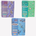 Тетрадь на спирали A5 120л. пластиковая обложка 6 разделов, цвет ассорти №8328-А5/0747-А5 в клетку