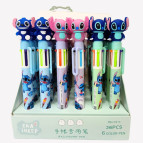 Шариковая авторучка 6-и цветная Стич ассорти №8016-S