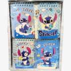 Блокнот на спирали А6 60лист. Лидер Стич, ассорти №55605