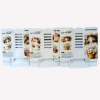 Подставка для книг металлическая сплошная Лидер 21*22,5см Котик, ассорти 1199