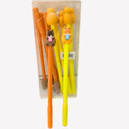 Ручка гелевая с насадкой Капібара ассорти, синяя №С61