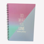 Тетрадь на спирали А4 72л твердая картонная обложка Everyday, в клетку 4073