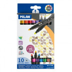 Фломастеры 20 цв. 10шт Milan двухсторонние 6310/06171010