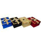 Коробка подарочная SY прямоугольная бант 23*15,8*9,5см Глитер микс 10239-L