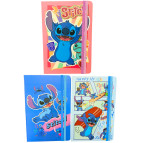 Блокнот А5 80л. Лидер с резинкой Стич, ассорти 9036-10