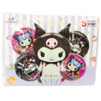 Шарик воздушный ZYBalloon набор 5шт разного размера, Куроми Kuromi 1212-37