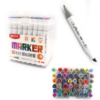 Скетч маркеры для рисования Aodemei двусторонние для бумаги набор 48 шт M6113-48