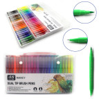 Скетч маркеры для рисования Josef Otten двусторонние для бумаги набор 48 шт тонкие 0,4мм 9773-48/MKB-04371-48