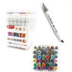 Скетч маркеры для рисования Aodemei двусторонние для бумаги набор 36 шт M6113-36