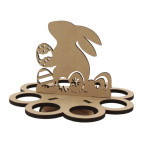 Заготовка для декорирования Rosa Talent (МДФ) Подставка для яиц Зайчик-2 20*20*14см 48010104