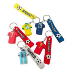 Брелок резиновый Футболrf 5см с лентой Football, ассорти №ВТ-3305