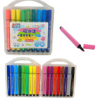 Фломастеры 18 цв. Aodemei Washable трехгранные, смываемые 6133-18 в пласт. боксе