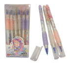 Ручка гелевая Пишет-Стирает Aodemei Flowers синяя GP-34302 наконечник игольчатый