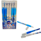 Ручка гелевая Пишет-Стирает Aodemei Special pilot синяя GP-34305 наконечник игольчатый