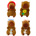 Игрушка мягкая Lux Капибара с аксесуаром h-32см, ассорти №ZB-548
