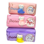 Пенал текстильный Лидер 20*9*6см, Aristo Cats микс №8979-К