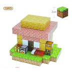 Конструктор 3D магнитный Magnetic Cube Minecraft майнкрафт, кор.29*18*5см, 122 дет 2*2см №14/Н004
