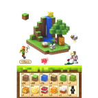 Конструктор 3D магнитный Magnetic Cube Minecraft майнкрафт, кор.29*18*5см, 128 дет 2*2см №12/Н059