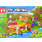 Конструктор My World майнкрафт 4в1 89 элементов К097/MG1333-A