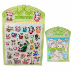 Наклейки детские 25,5*17см мягкие Панды RX-011