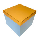 Коробка подарочная квадрат 22*22*18см золотая крышка 2218-9-L