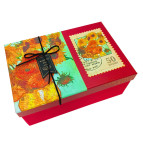 Коробка подарочная прямоугольная 19*11,5*6,5см Ван Гог микс B2316-83-S